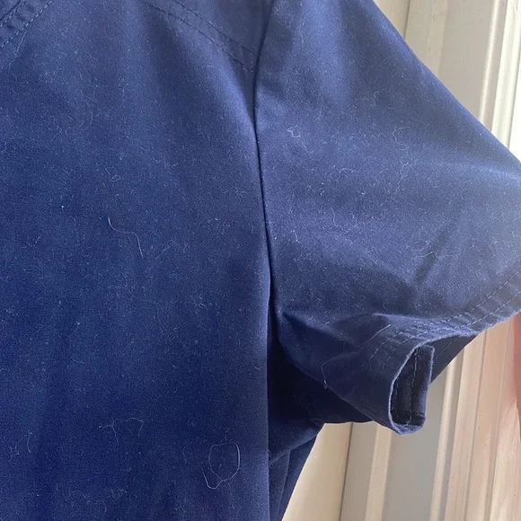 Navy Blue Scrub Top - Picture 5 of 9